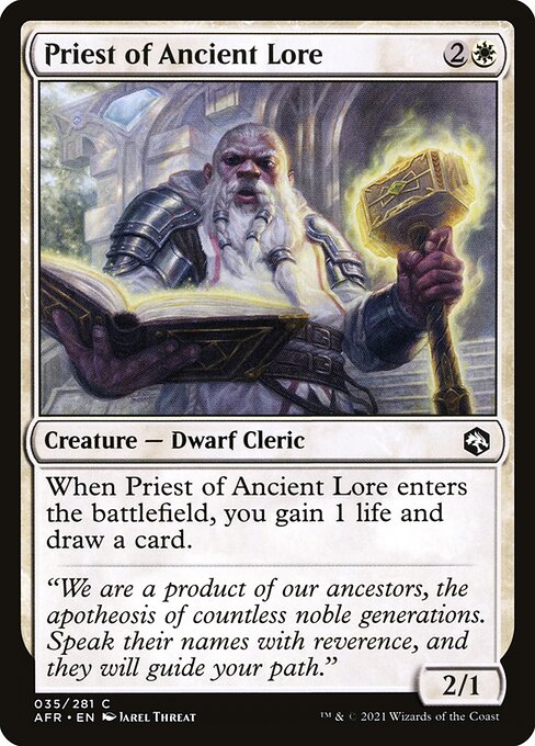 AFR: Priest of Ancient Lore (Foil)
