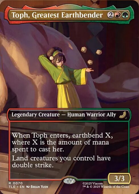 TLE: Toph, Greatest Earthbender (Borderless) (Foil)