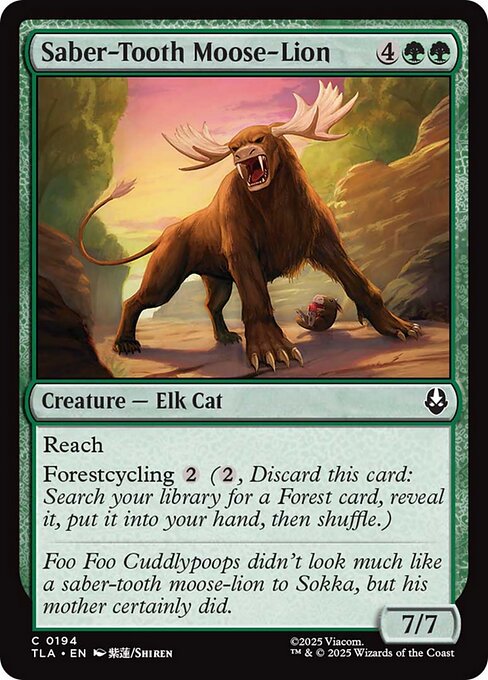 TLA: Saber-Tooth Moose-Lion (Foil)