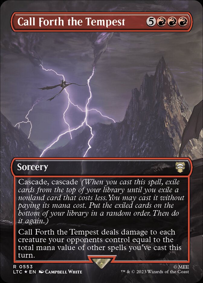 Call Forth the Tempest (Borderless) (Surge Foil) [Foil] :: LTC