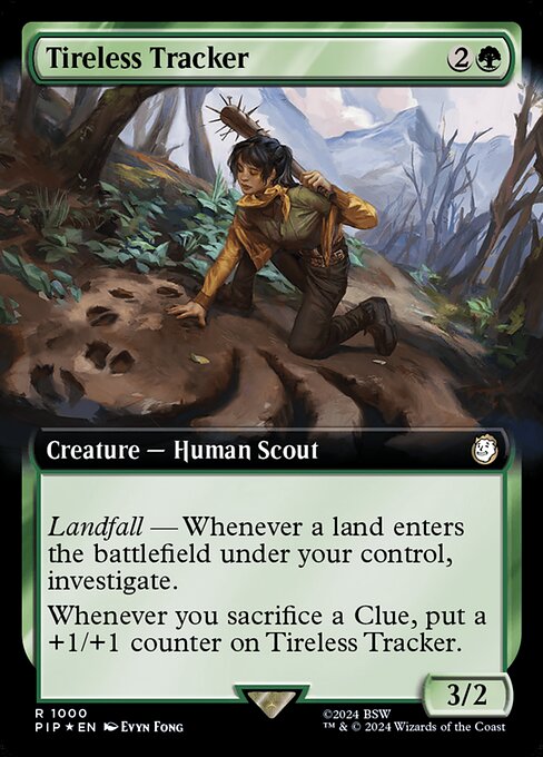 PIP: Tireless Tracker (Extended Art) (Surge Foil)
