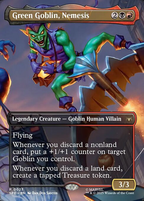 SPE: Green Goblin, Nemesis (Borderless) (Foil)