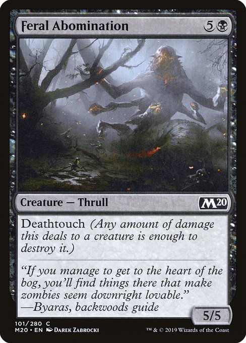 M20: Feral Abomination (Foil)