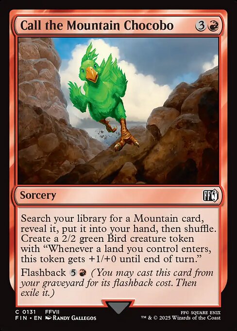 FIN: Call the Mountain Chocobo (Foil)