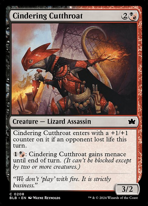 BLB: Cindering Cutthroat (Foil)
