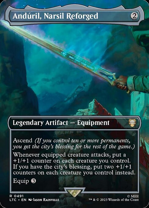 LTC: Anduril, Narsil Reforged (Borderless) (Foil)