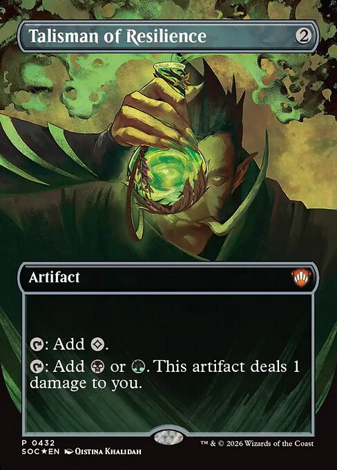 SOC: Talisman of Resilience (Borderless) (Foil)