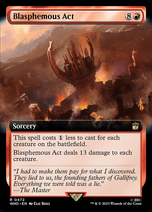 WHO: Blasphemous Act (Extended Art) (Foil)