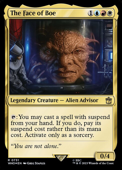 WHO: The Face of Boe (Surge Foil)