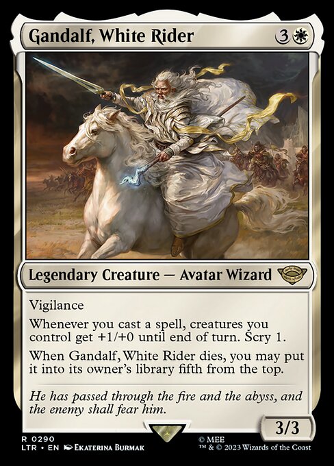 LTR: Gandalf, White Rider