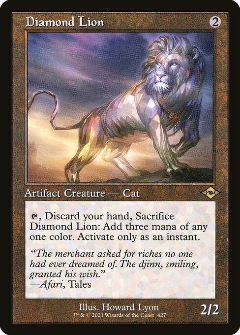 MH2: Diamond Lion (Retro Frame) (Foil Etched)