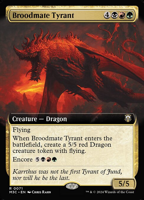 M3C: Broodmate Tyrant (Extended Art) (Foil)