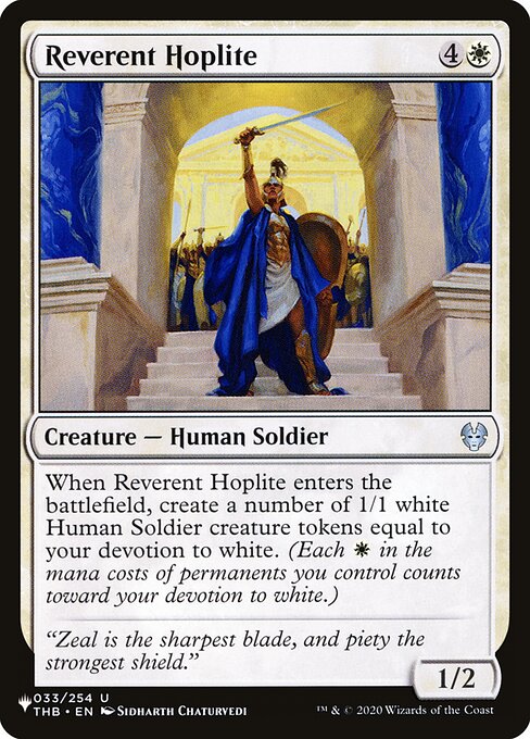 PLST: Reverent Hoplite