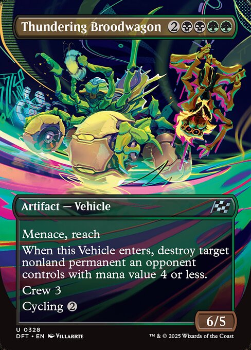 DFT: Thundering Broodwagon (Borderless) (Foil)