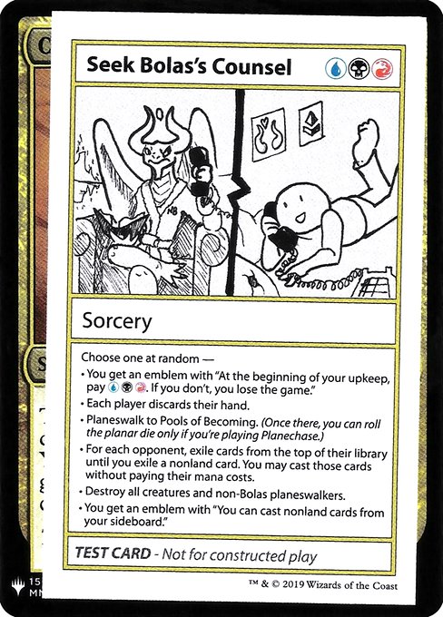 CMB1: Seek Bolas's Counsel