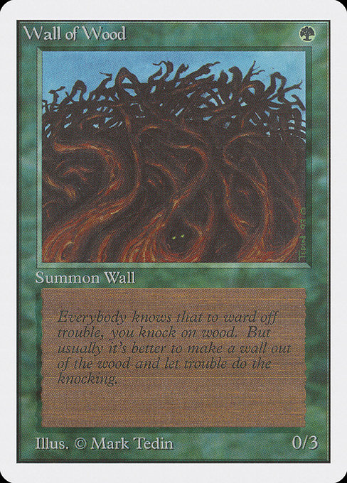 2ED: Wall of Wood