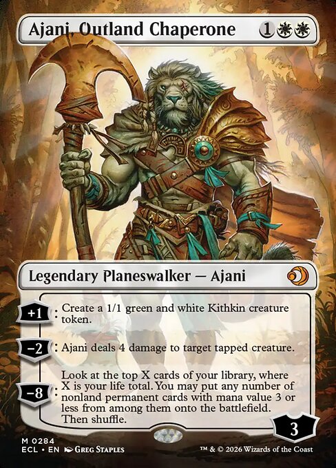 ECL: Ajani, Outland Chaperone (Borderless) (Foil)