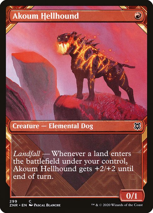 ZNR: Akoum Hellhound (Showcase)