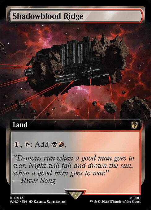 WHO: Shadowblood Ridge (Extended Art) (Foil)