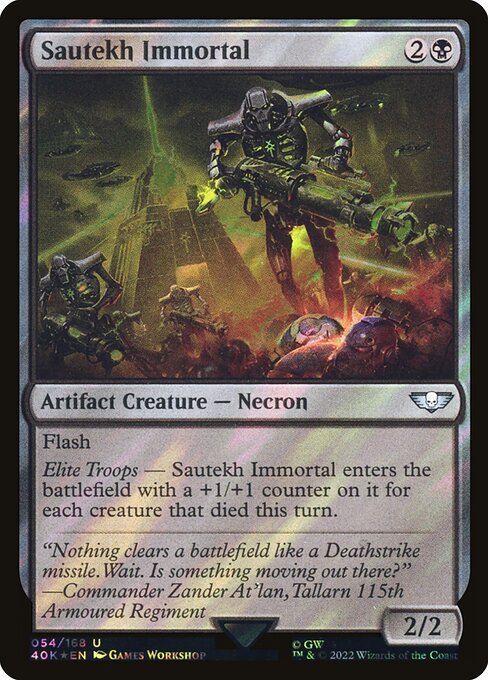 40K: Sautekh Immortal (Surge Foil)