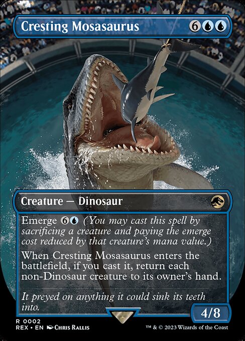 REX: Cresting Mosasaurus (Borderless) (Foil)