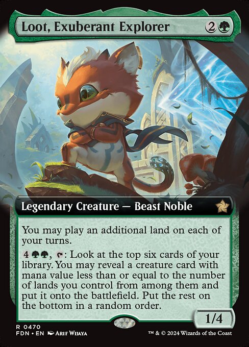 FDN: Loot, Exuberant Explorer (Extended Art) (Foil)