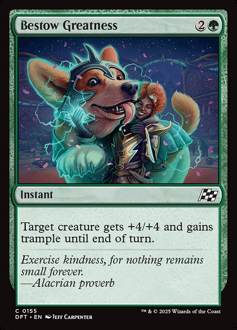 DFT: Bestow Greatness