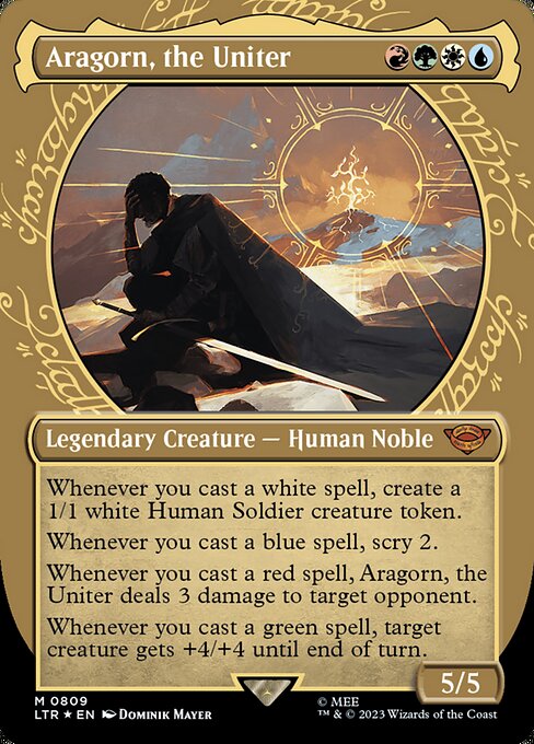 LTR: Aragorn, the Uniter (Showcase) (Surge Foil)