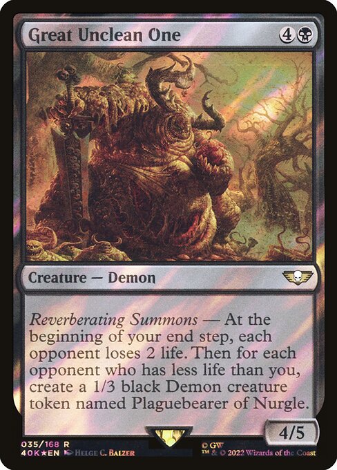 40K: Great Unclean One (Surge Foil)