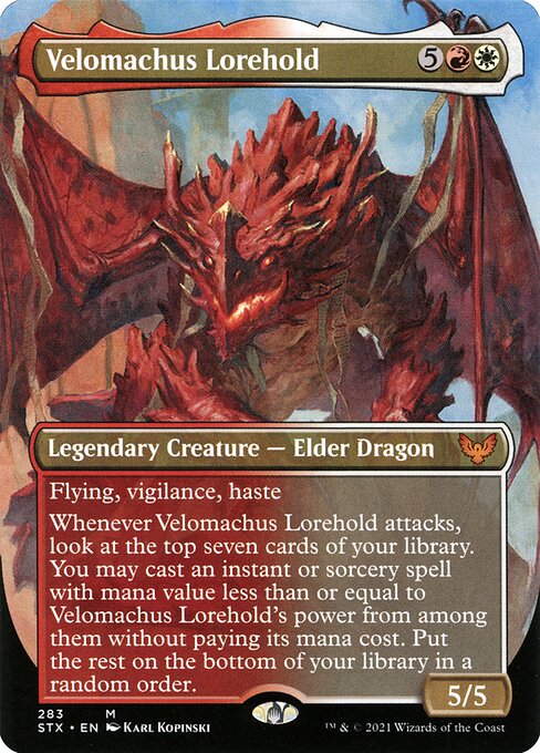 STX: Velomachus Lorehold (Borderless) (Foil)
