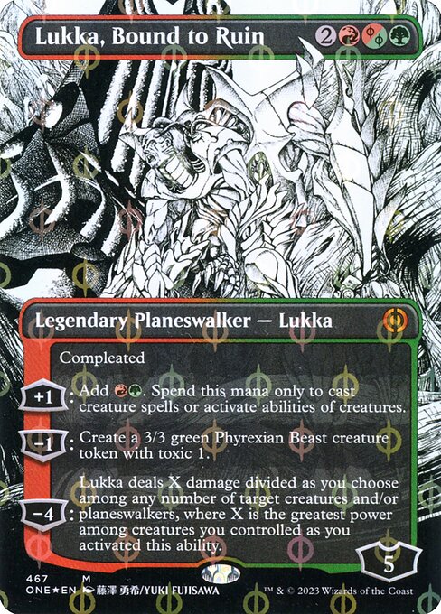 ONE: Lukka, Bound to Ruin (Borderless) (Step-And-Compleat Foil)
