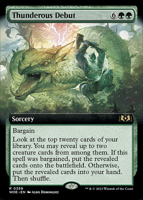 WOE: Thunderous Debut (Extended Art) (Foil)