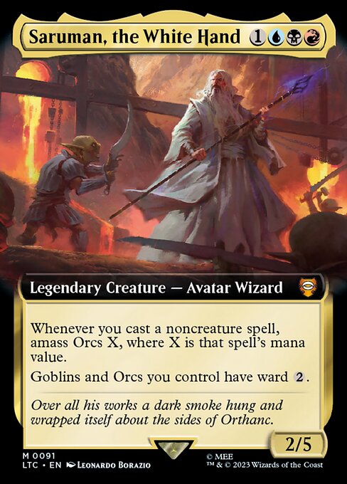 LTC: Saruman, the White Hand (Extended Art) (Foil)