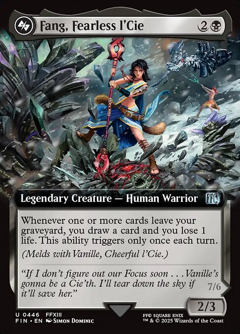 FIN: Fang, Fearless l'Cie (Extended Art) (Foil)