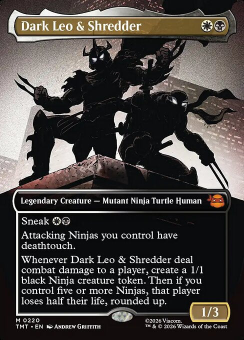 TMT: Dark Leo & Shredder (Borderless)