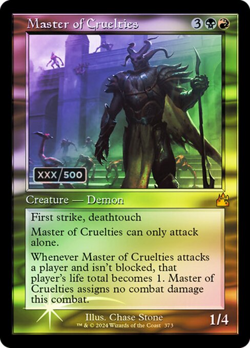 RVR: Master of Cruelties (Retro Frame) (Serial Numbered) (Foil)