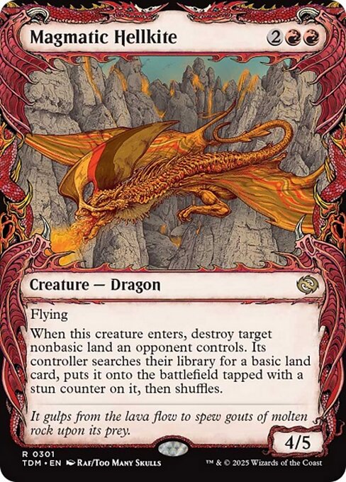 TDM: Magmatic Hellkite (Showcase) (Foil)
