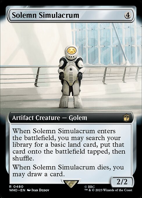 WHO: Solemn Simulacrum (Extended Art) (Foil)