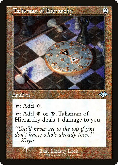 H1R: Talisman of Hierarchy (Retro Frame) (Foil Etched)