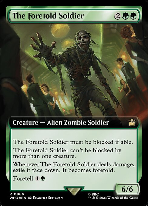 WHO: The Foretold Soldier (Extended Art) (Surge Foil)