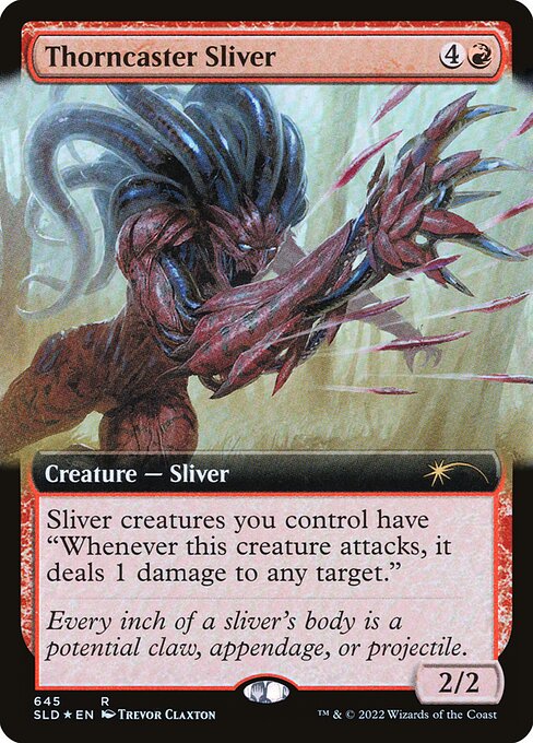 SLD: Thorncaster Sliver (Extended Art) (Foil)