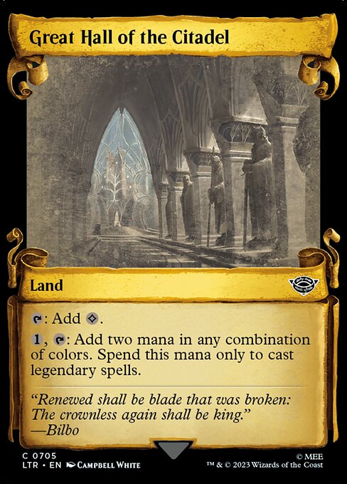 LTR: Great Hall of the Citadel (Showcase Scrolls) (Foil)