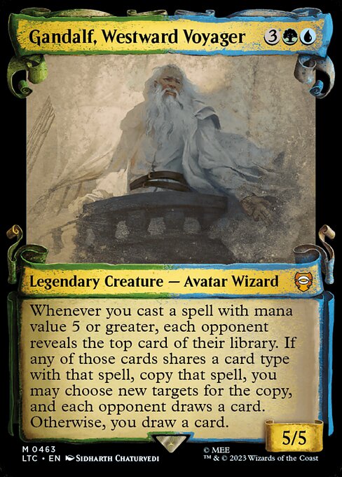 LTC: Gandalf, Westward Voyager (Showcase Scrolls) (Foil)