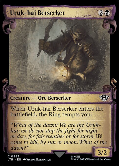 LTR: Uruk-hai Berserker (Showcase Scrolls) (Foil)