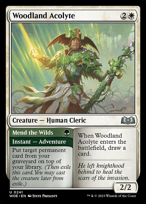 WOE: Woodland Acolyte (Foil)