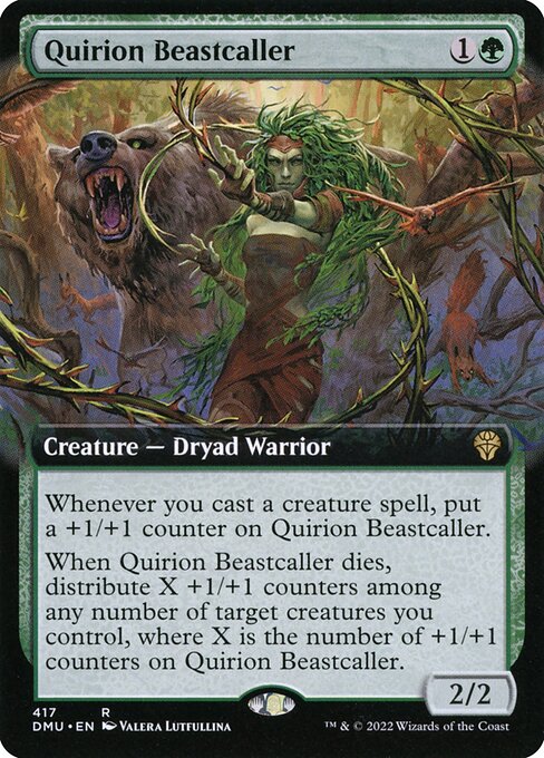 DMU: Quirion Beastcaller (Extended Art) (Foil)