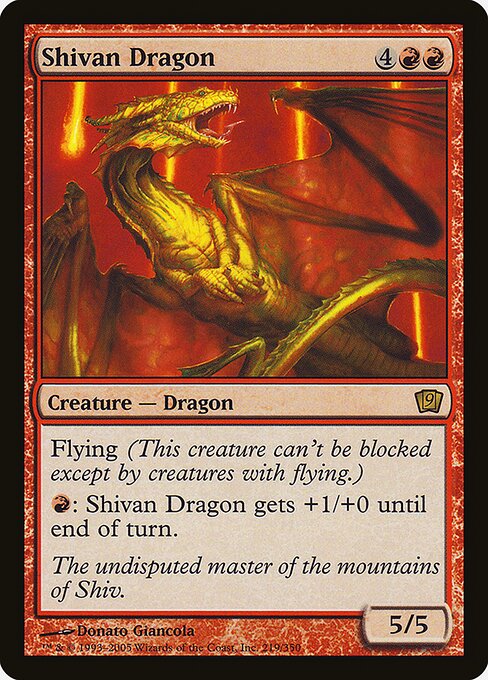 9ED: Shivan Dragon (Foil)