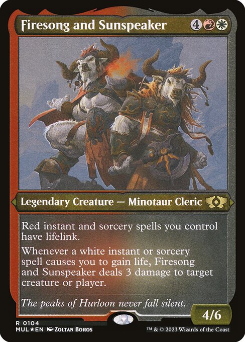 MUL: Firesong and Sunspeaker (Foil Etched)