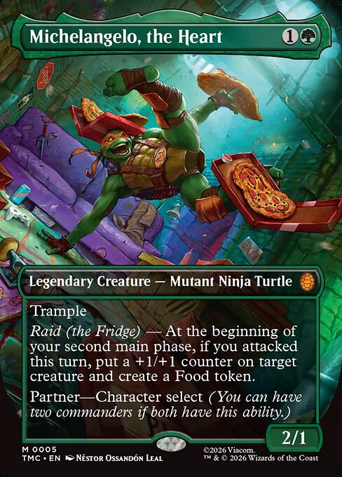 TMC: Michelangelo, the Heart (Borderless) (Foil)