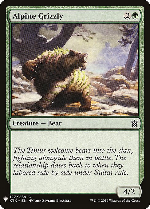 PLST: Alpine Grizzly